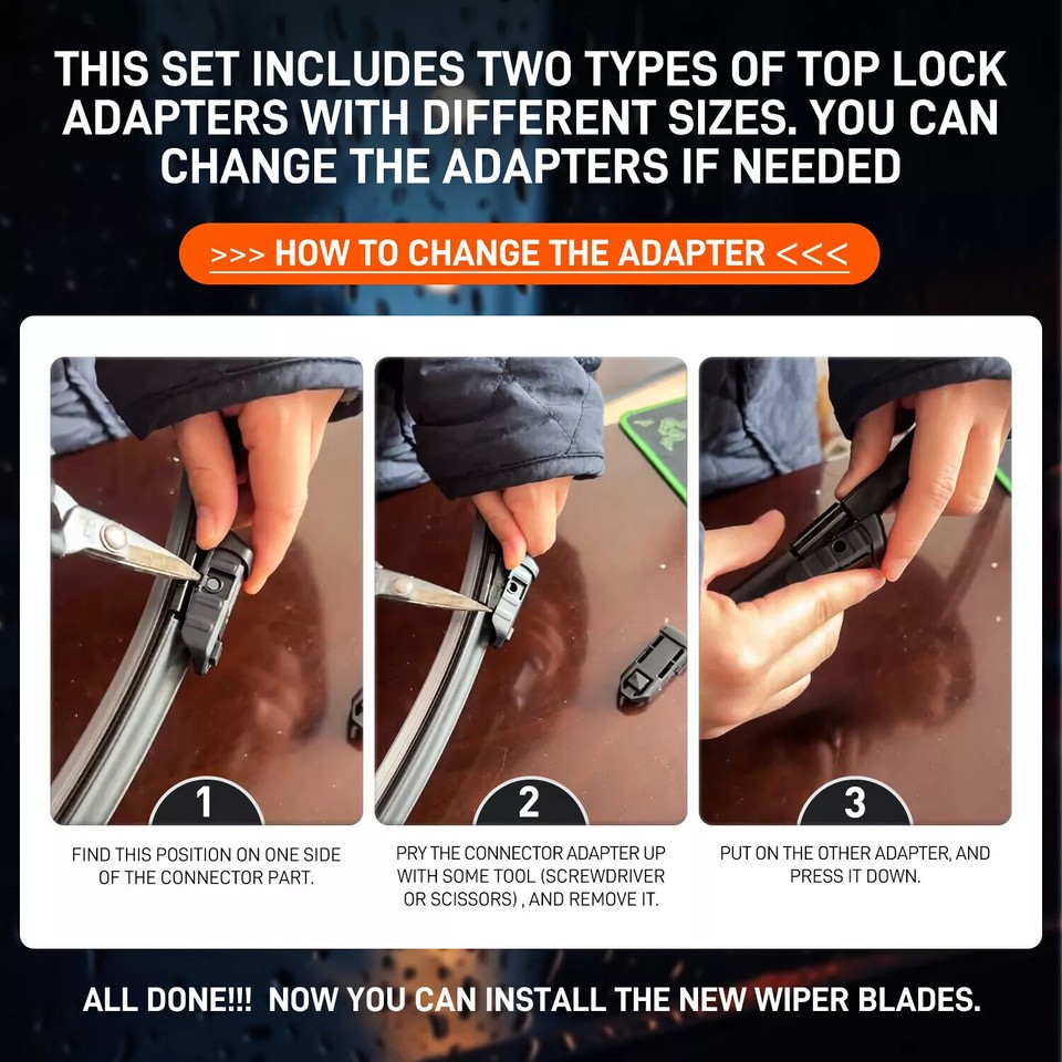 26"+14" OEM Quality Beam Front Windshield Wiper Blade For 20132021