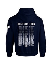 Baseball Number 99 Judge 62nd Homerun Tour 62 Cities Homerun Mens Hooded