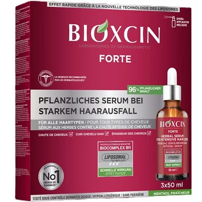 Bioxcin Forte Pflanzliches Serum 3x50 ml - Gegen Starken Haarausfall