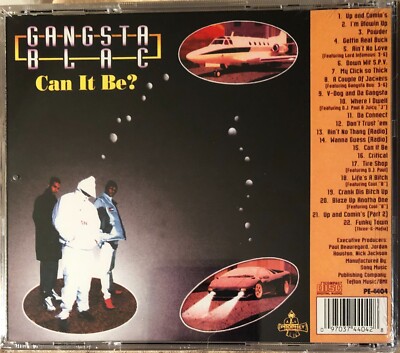 Gangsta Blac - Can It Be? (Factory Sealed CD 1996) Produced By DJ