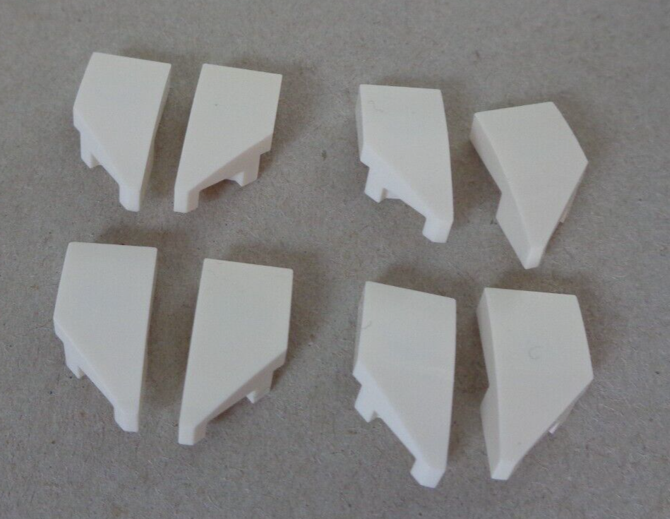 LEGO 6213880 6213881 29119 - 29120 Wedge 2x1 Left/Right White x4