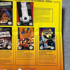 P&oacute;ster insertado HiTech Sesame Street Hunt rojo octubre HIT-NES-US NES Nintendo solamente