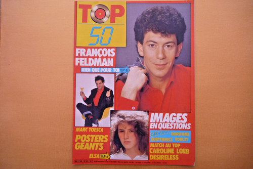 MAGAZINE TOP 50 avec poster numéro 147 Sardou, Kim Wilde, David est
