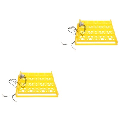  2pcs Geflügel Eier Inkubatorschale Rotation Vollautomatisch Ei Drehung Ei