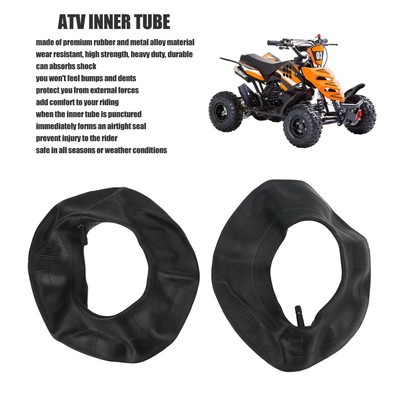 2pcs 3.5/4.0-6 Inner Tube With TR 13 Straight Valve Stem For Wheelbarrows ATVs