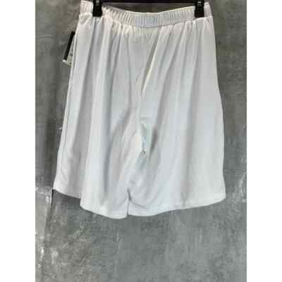 ID Ideology Men's Bright White Mesh Break Elastic Waist Pull-On