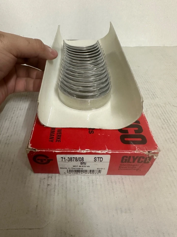 GLYCO Conrod  Bearing Set 71-3878/8 STD 22485899 Fits BMW Mot. M 67D V8 - Image 2 of 4