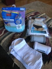 New Hanes  4 Pack Womens Bikini Underwear Panties Bonus Hipsters  Sock FreShip