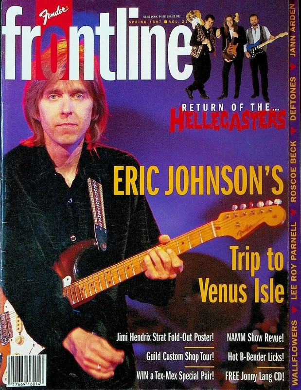 Fender Guitar Frontline Magazine-Vol 21-Spring 1997-Eric Johnson, Jimi Hendrix