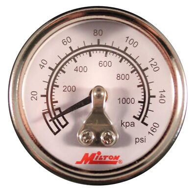 #ad Milton Mini High Pressure Dial Gauge Brass 1 8quot; NPT 1189 $20.10