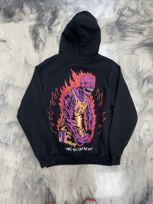 Warren Lotas Phoenix Suns Hoodie Black Small Devin Booker Fire Can't Put  Out | eBay