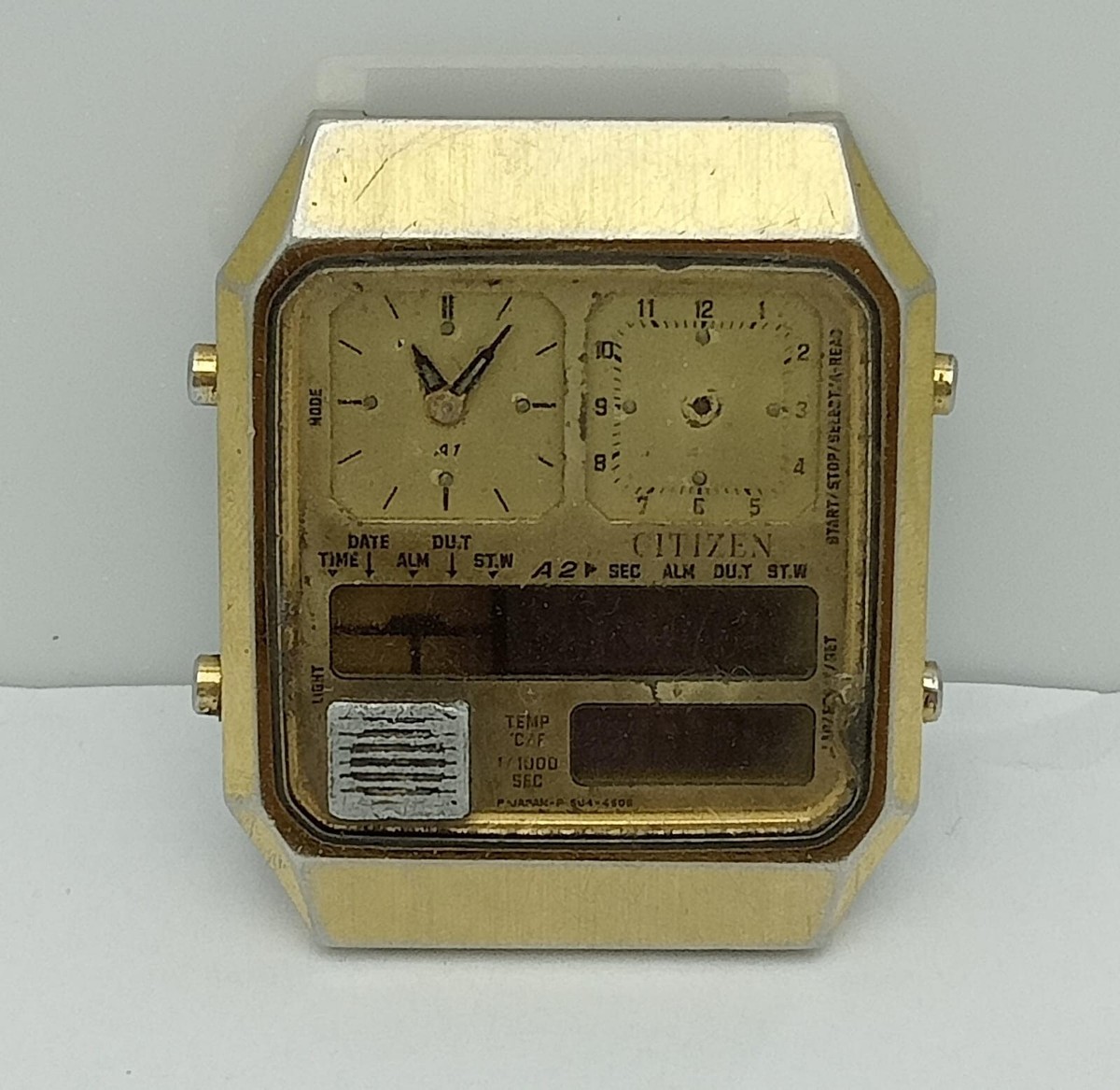 Citizen 8980-84616 Quartz Alarm Ana Digi Vintage Men's Watch For