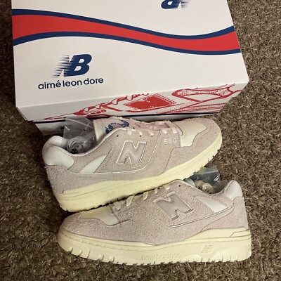 Aimé Leon Dore x New Balance 550 Grey Suede BB550AC1 Men’s Size 9 Size 9.5 - New Balance 550 Aime Leon Dore Grey Suede Men main image 4