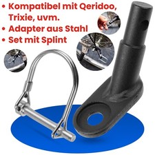 Fahrradanhänger Kupplung kompatibel mit Qeridoo Trixie Prophete Anhängerkupplung
