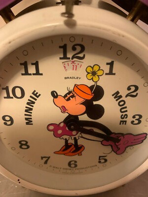 Antique Minnie Mouse Alarm Clock by Bradley - AI | eBay