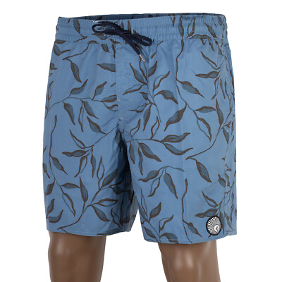 Volcom Short Lido Print Trunk 17 Inch stone blue - Schwimm & Streetwear Short