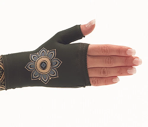 Manga de compresión TEAL LOTUS Dreamsleeve de JUZO, opción Guantelete, CUALQUIER TALLA Foto 3 de 4