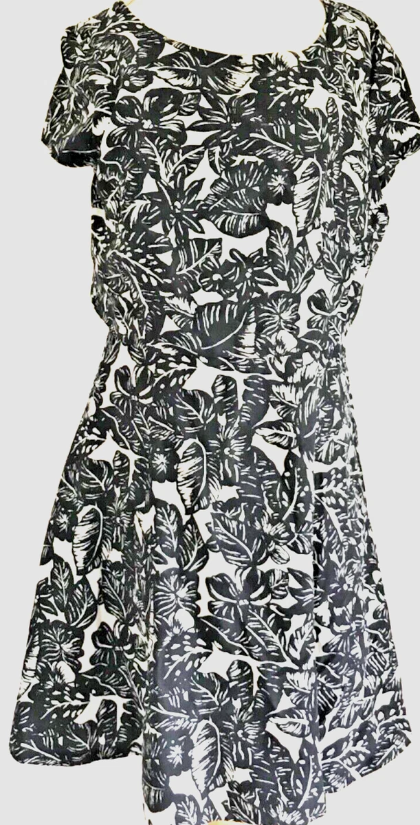 Joie black top and white dress