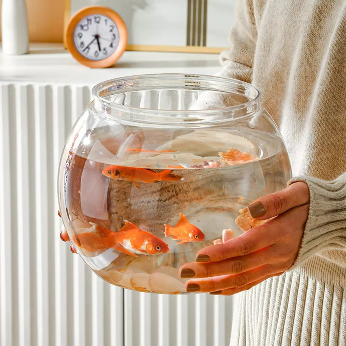 Round aquarium decoration sale