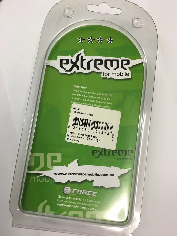 Estuche Sony Ericsson T610i,T630i Extreme Fusion transparente XE-ET61 nuevo en paquete Foto 4 de 4