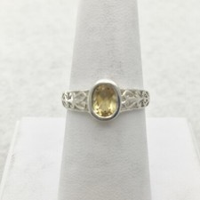 Sterling Silver Citrine ring size 7