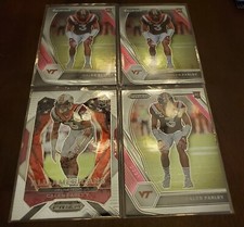 CALEB FARLEY ALL-AMERICANS 2021 PANINI PRIZM DRAFT PICKS FOOTBALL 4 card lot