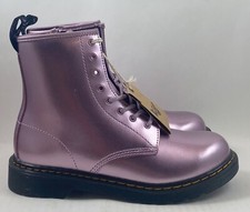 Dr Martens 1460 Y Pascal Pink Lavender Iridescent Spark Boots Women  s Size 6
