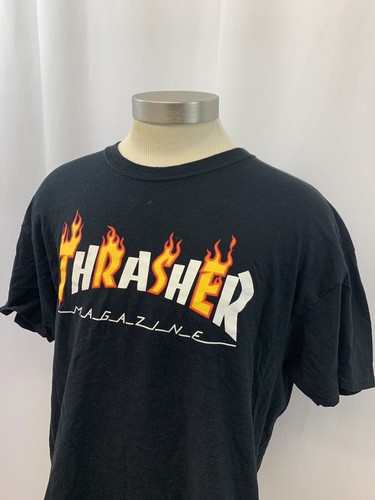 Mens Thrasher Tee T Shirt Black 
