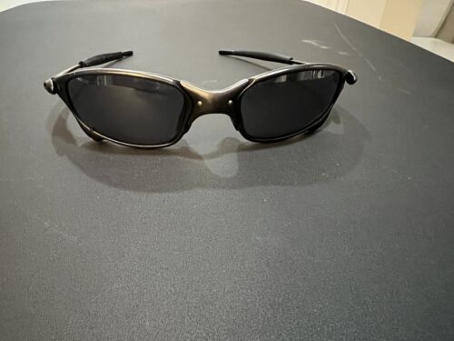 Oakley Sunglasses Preowned Rare Juliet Black Iridium 4th Gen 04-128 - Afbeelding 1 van 12