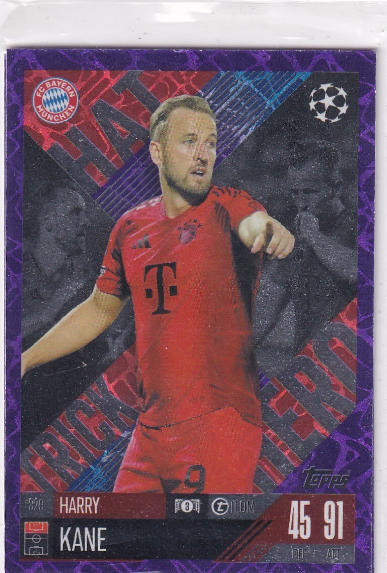 Panini MERLIN HARRY KANE サインカード 25/25シリ 2023-24 Topps Merlin Uefa Club Competitions - Merlin's Match