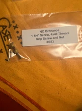 NC Ordnance Grip Screw and Nut For Revolver #SS3