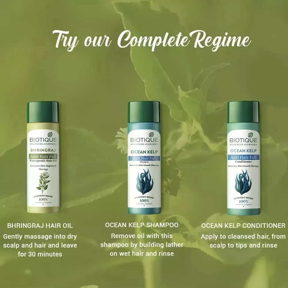 Aceite terapéutico anti caída del cabello Biotique Biotoque Bhringraj 200 ml Foto 4 de 4