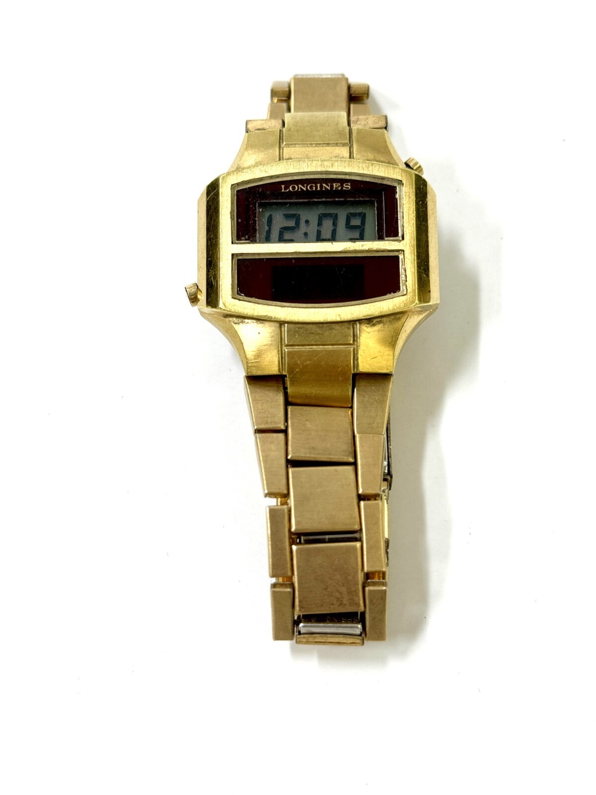 Extremely rare vintage men's Longines Gemini electronic digital watch LCD/ LED image 3