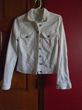 Kut From The Cloth Small White Denim Jacket