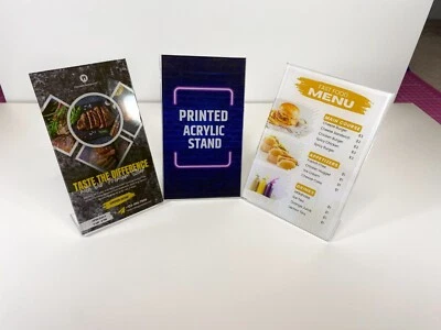 TERMINAL SIGNS Acrylic Poster Stand Custom Printed Acrylic Poster Stand Acrylic Stand A4 A5 A3