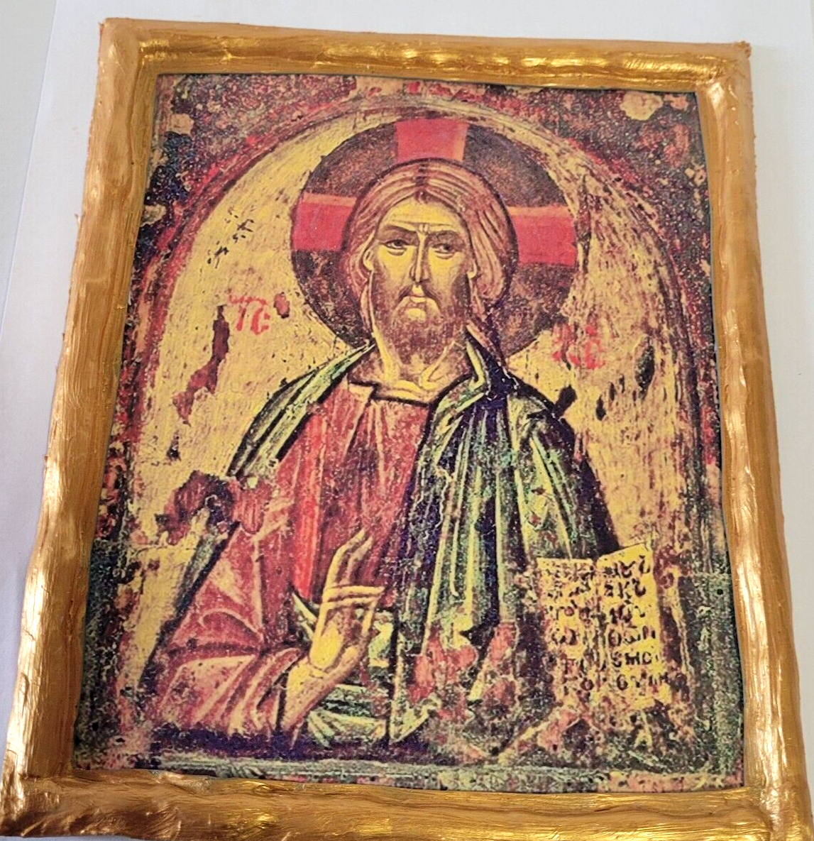 Jesus Christ Byzantine Ecclesiastical Rare Greek Eastern Orthodox Icon ...