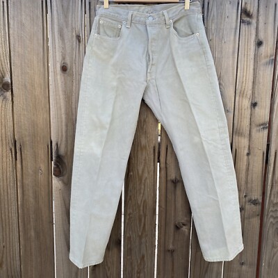 Vintage Levi's 501 Jeans Men 32x30 Gray 0612 Straight Made in USA