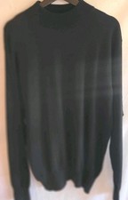 Neiman Marcus Exclusive Mens XL Cashmere Blend Pullover Sweater Black