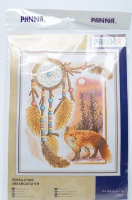 Panna Dreamcatcher Fox Cross Stitch Embroidery Kit 9¾ x 12'' J-0627