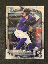 Roc Riggio 2025 Bowman Chrome Draft Laser Refractor Rockies
