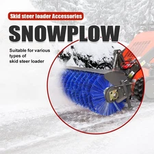 FREE SHIP HUAYEE  Mini Skid Steer Loader Road Snow Sweeper Attachments