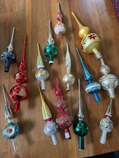 Vintage Topper na choinkę Partia Rtęć 5 wgnieceń Antyk Ornament Mika Inne