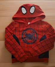 Marvel Comics Spider-Man Costume Lightweight Pullover Hoodie Boys Size 2-3