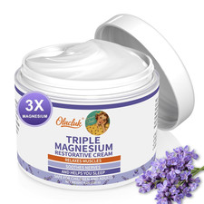 Magnesium Lotion for Sleep - Nighttime Triple Magnesium Cream for Muscle Leg D