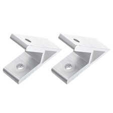 2Pcs 45 Degree Angle Aluminum Profile Corner Brackets 3030 Series Silver