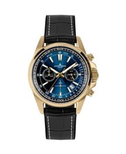 JACQUES LEMANS Men Analog Quartz Casual Watch Classic Dress Blue Dial Waterproof
