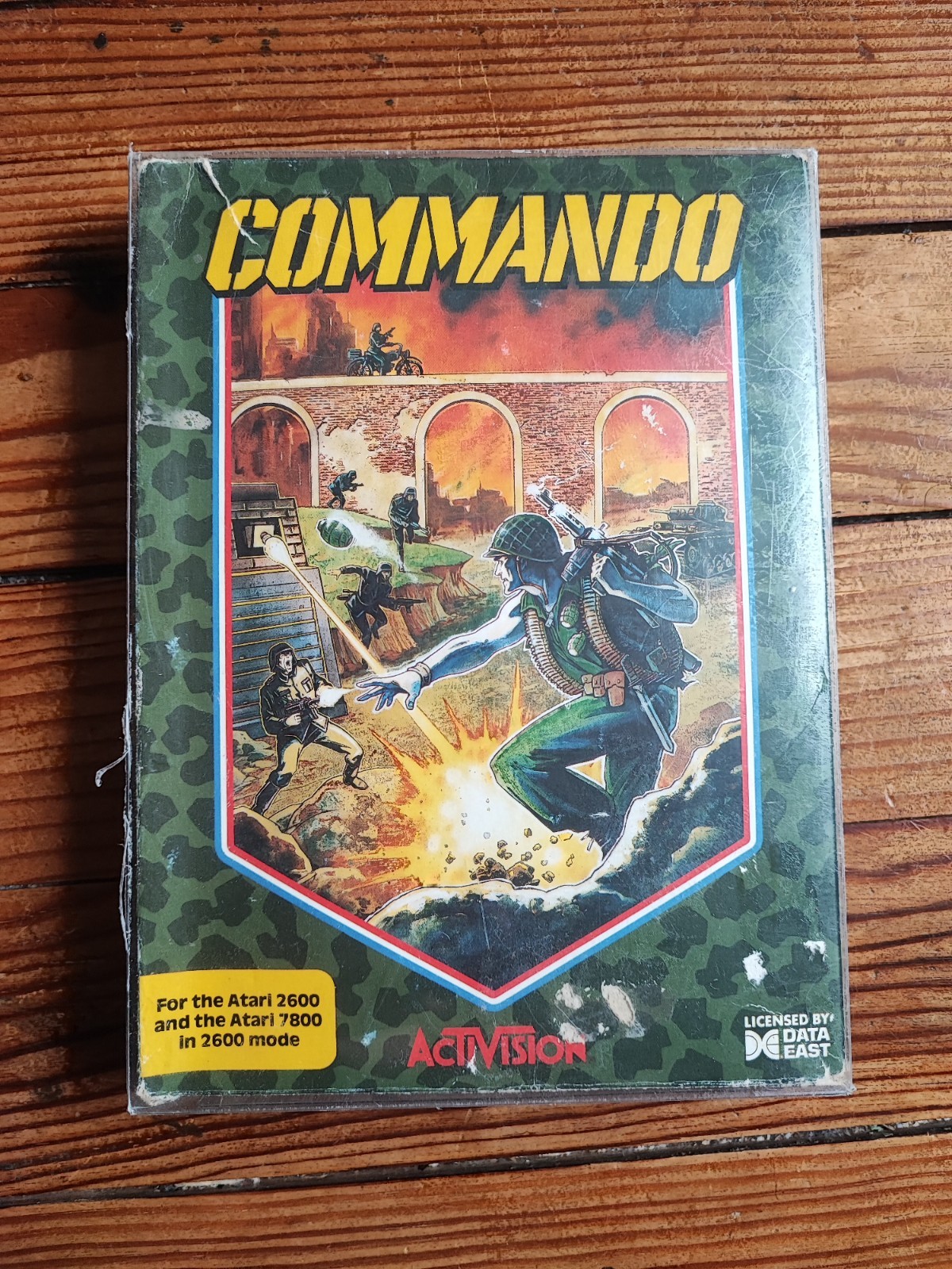 JEU ATARI 2600 COMMANDO 1985 EN BOITE AVEC NOTICE