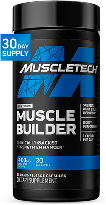 Nitric Oxide Supplements for Men & Women, Muscle Builder (30 Capsules) - Nitric