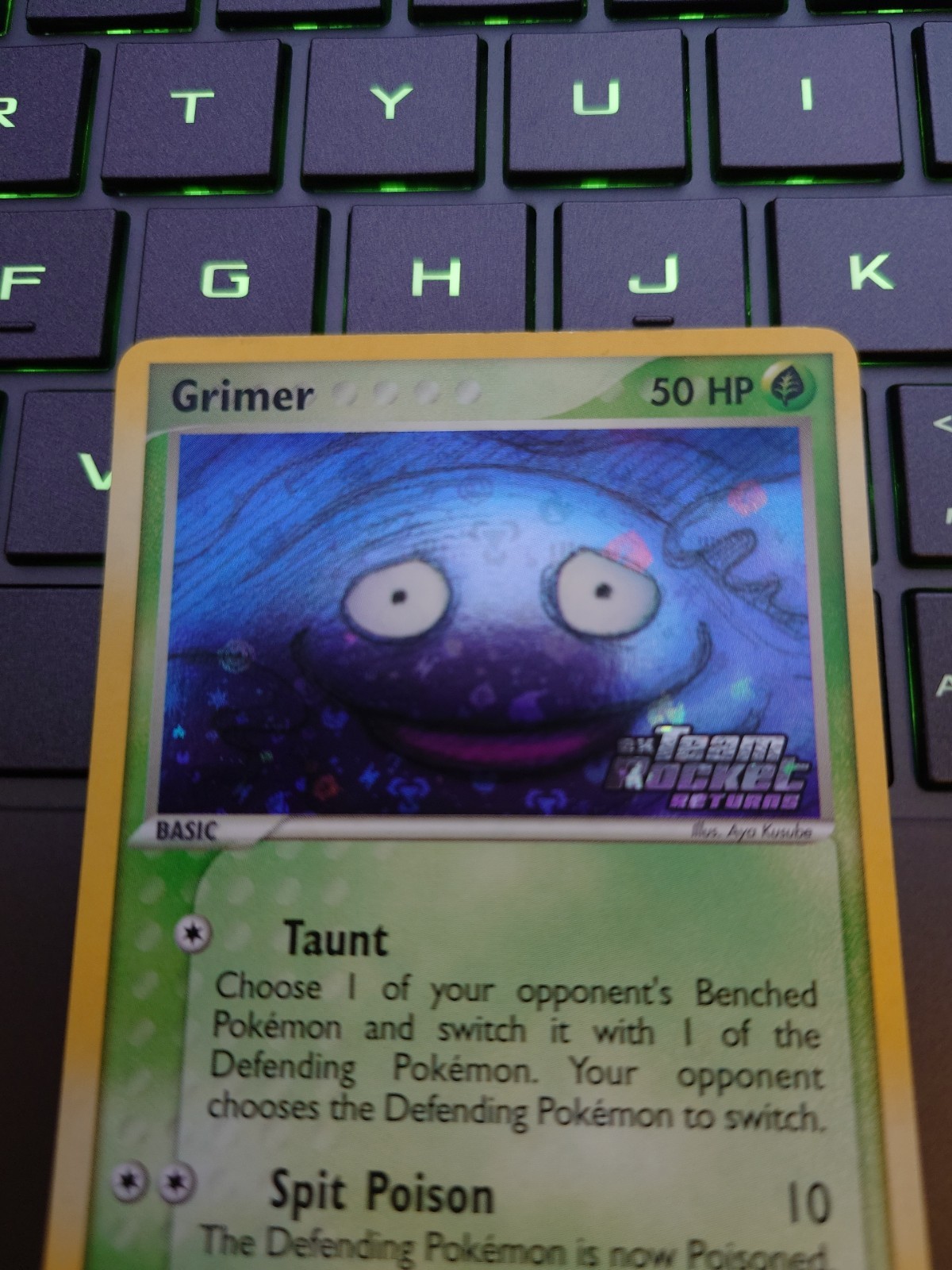 Grimer 56/109 Team Rocket Returns Reverse Holo Stamped NM (2004)