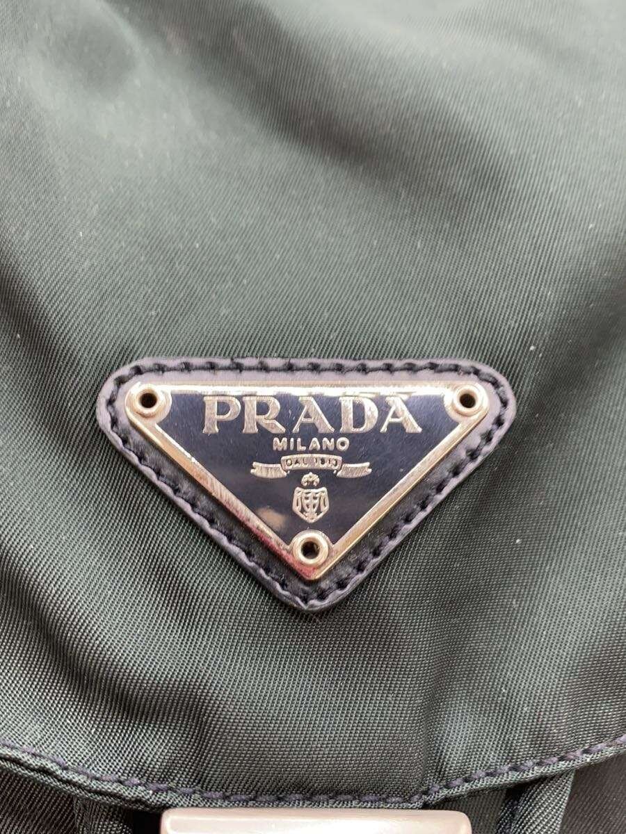 PRADA Backpack Nylon GRN Solid From Japan - image 5